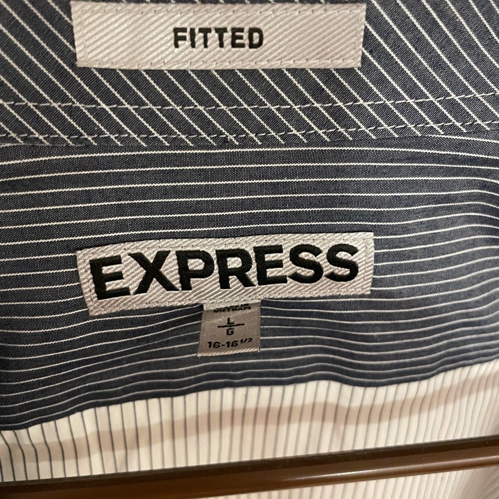Express stripped button up - Picture 3 of 3